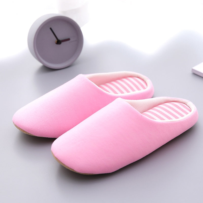 Chinelos Unissex de Algodão Macios para o Inverno  e de Uso Doméstico - Lavvig 