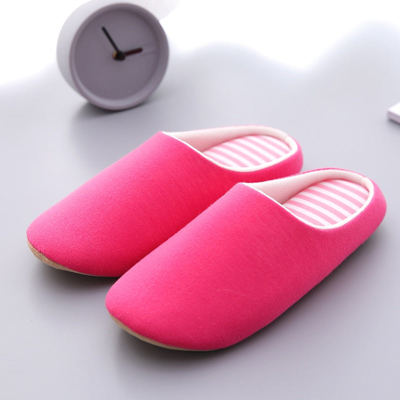 Chinelos Unissex de Algodão Macios para o Inverno  e de Uso Doméstico - Lavvig 