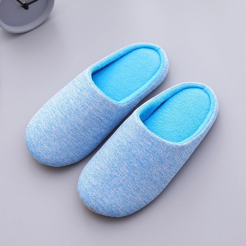 Chinelos Unissex de Algodão Macios para o Inverno  e de Uso Doméstico - Lavvig 