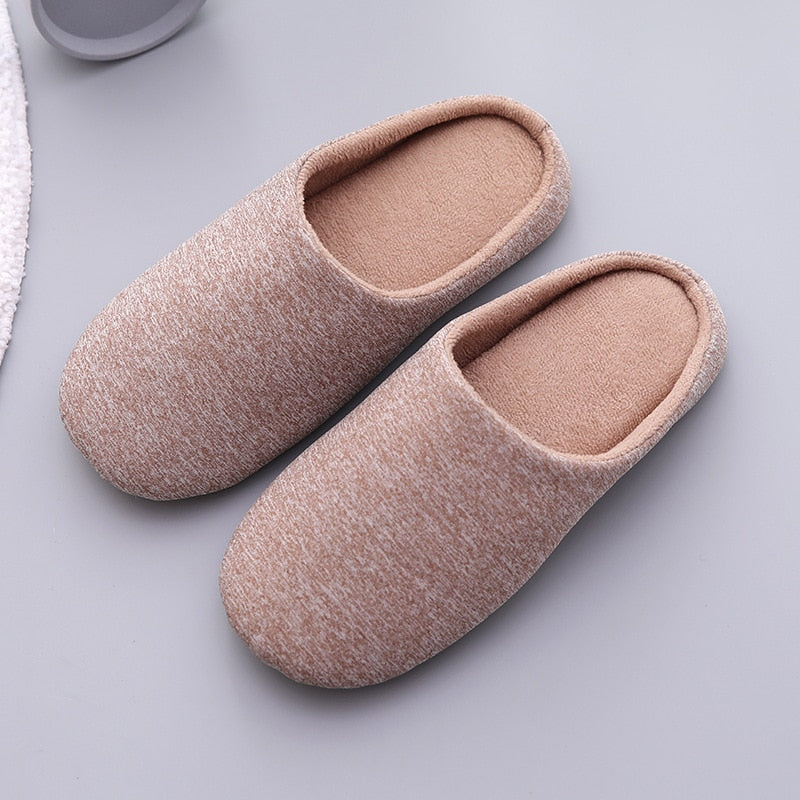 Chinelos Unissex de Algodão Macios para o Inverno  e de Uso Doméstico - Lavvig 