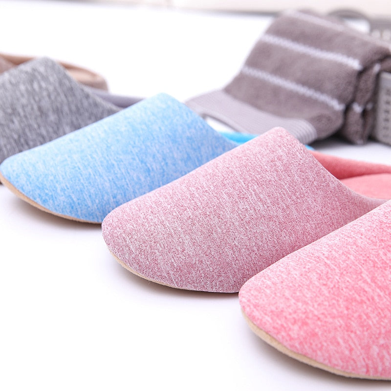 Chinelos Unissex de Algodão Macios para o Inverno  e de Uso Doméstico - Lavvig 