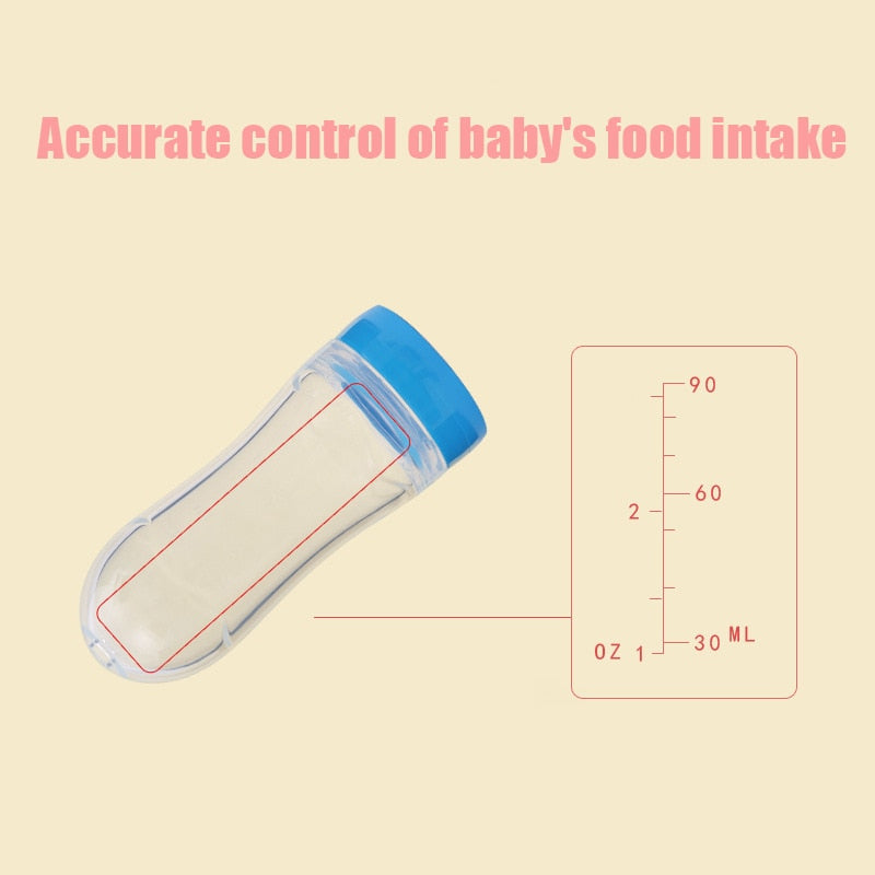 Colher de bebê alimentador de mamadeira, conta-gotas de silicone para alimentação e remédios - Lavvig 