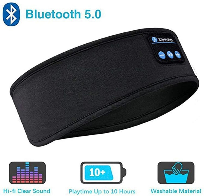 Fones de ouvido Headband sem fio Bluetooth para dormir macia elástica e  confortável - Lavvig 