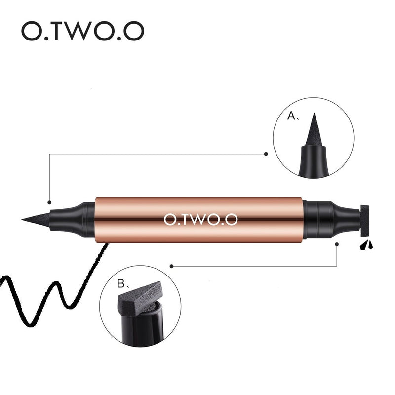 Delineador Preto líquido com caneta à prova dágua lápis de maquiagem para cosméticos femininos - Lavvig 