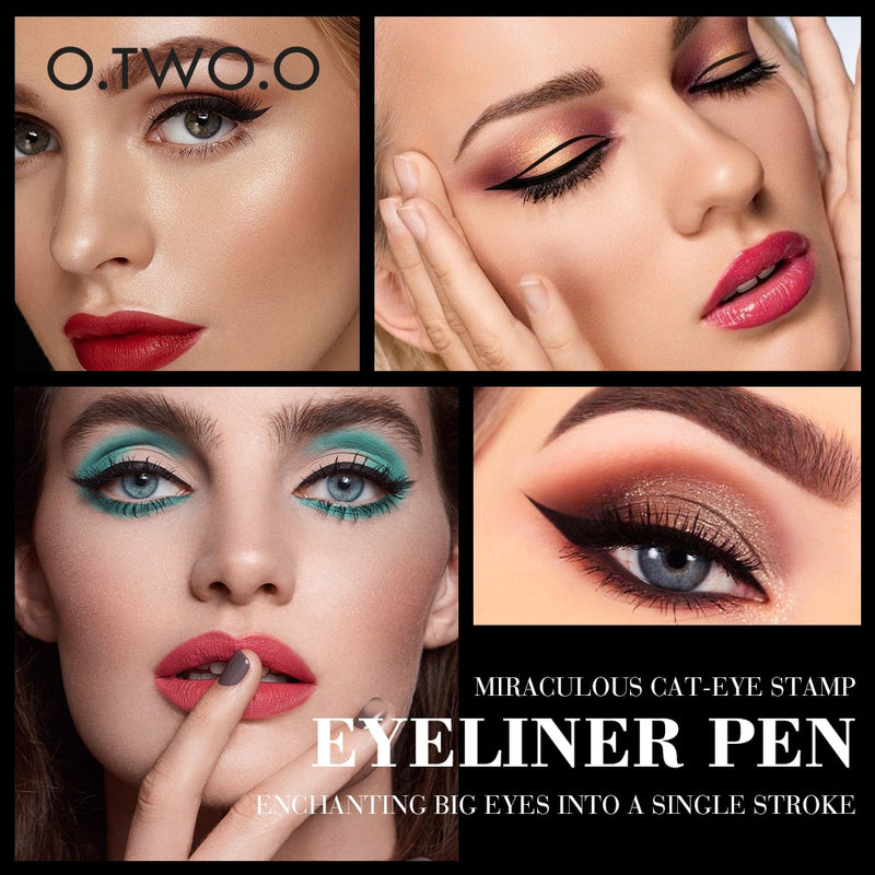 Delineador Preto líquido com caneta à prova dágua lápis de maquiagem para cosméticos femininos - Lavvig 