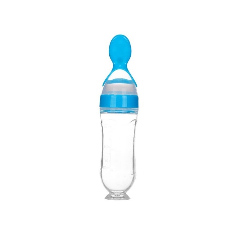 Colher de bebê alimentador de mamadeira, conta-gotas de silicone para alimentação e remédios - Lavvig 