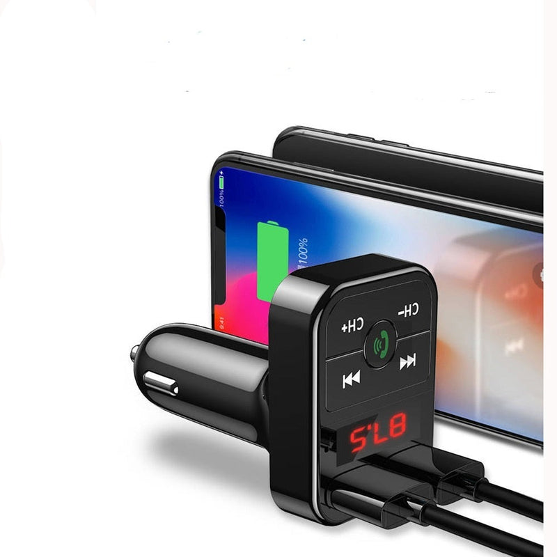 Receptor de áudio mãos-livres sem fio Bluetooth 5.0 FM para carro - Lavvig 