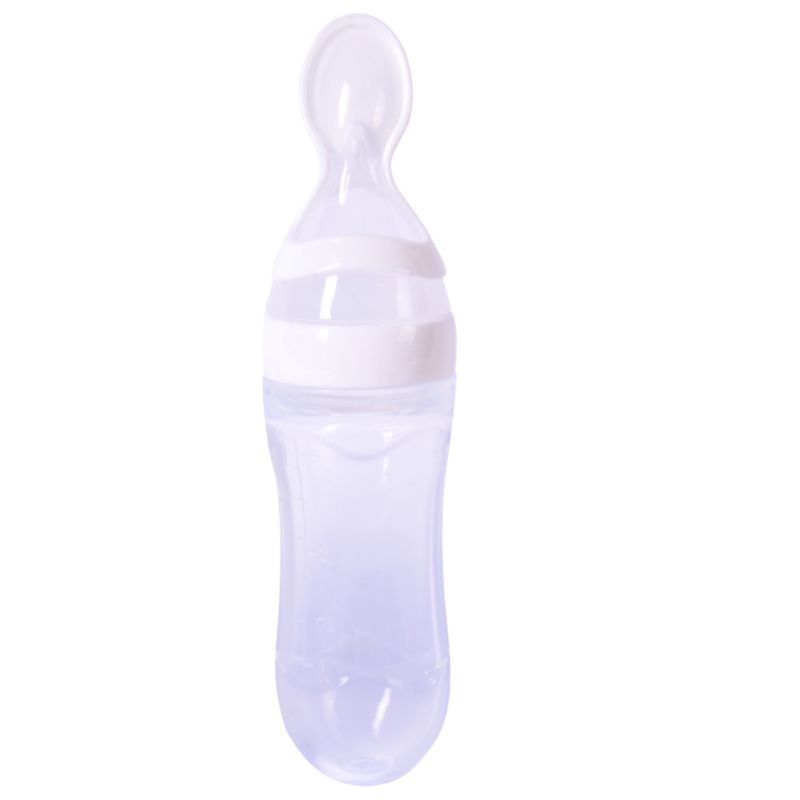 Colher de bebê alimentador de mamadeira, conta-gotas de silicone para alimentação e remédios - Lavvig 