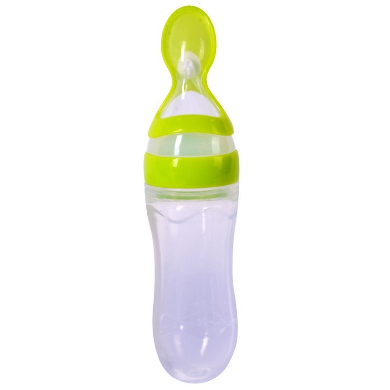 Colher de bebê alimentador de mamadeira, conta-gotas de silicone para alimentação e remédios - Lavvig 