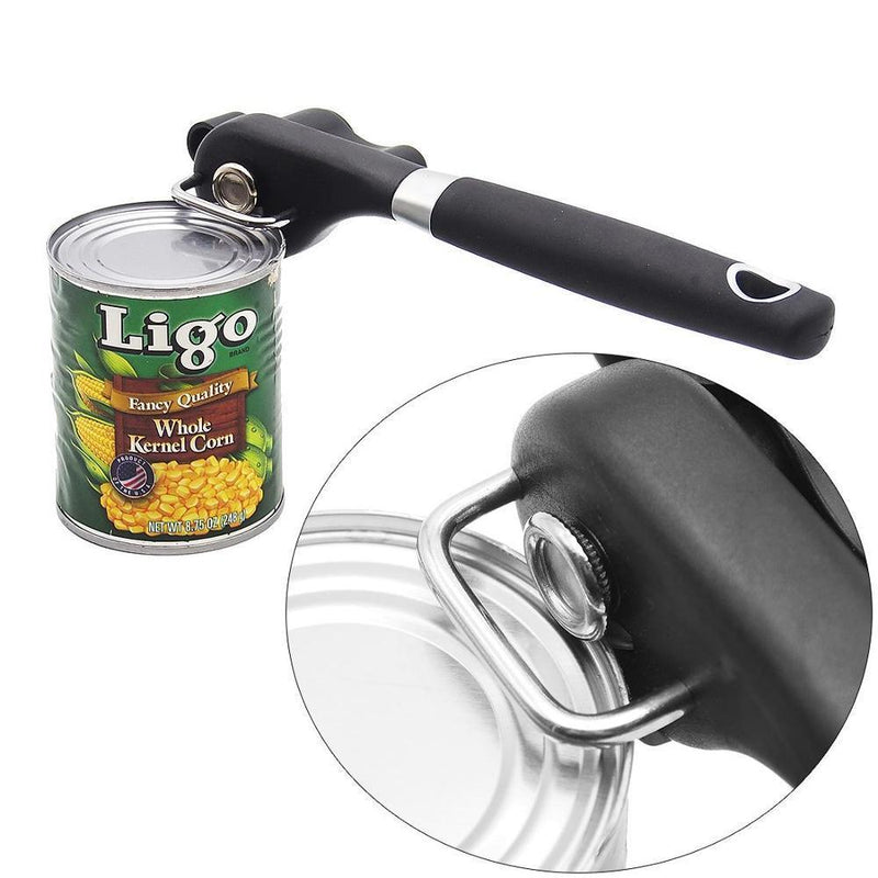 Abridor de Lata de Aço Inoxidável com Corte Seguro - Lavvig 