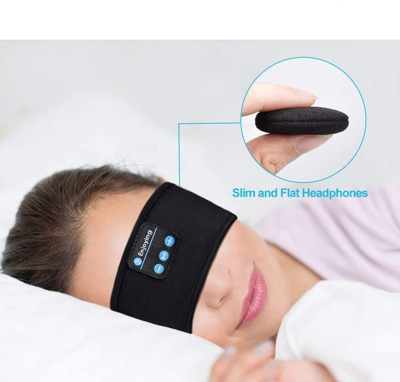 Fones de ouvido Headband sem fio Bluetooth para dormir macia elástica e  confortável - Lavvig 