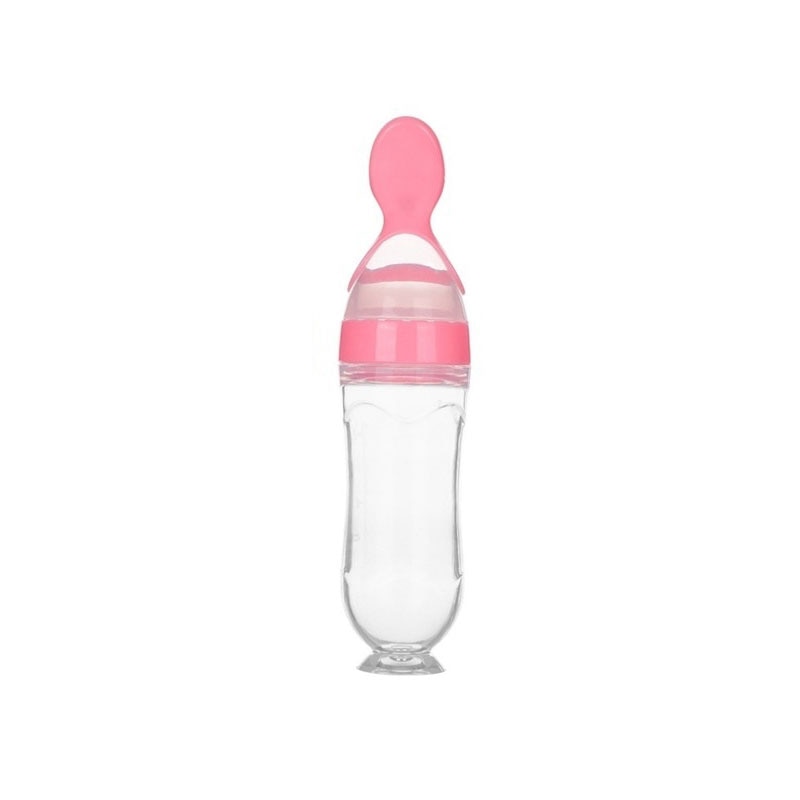Colher de bebê alimentador de mamadeira, conta-gotas de silicone para alimentação e remédios - Lavvig 