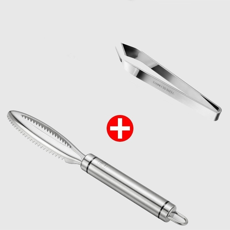 Raspador Prático de Aço Inoxidável de Escamas de Peixes - Lavvig 