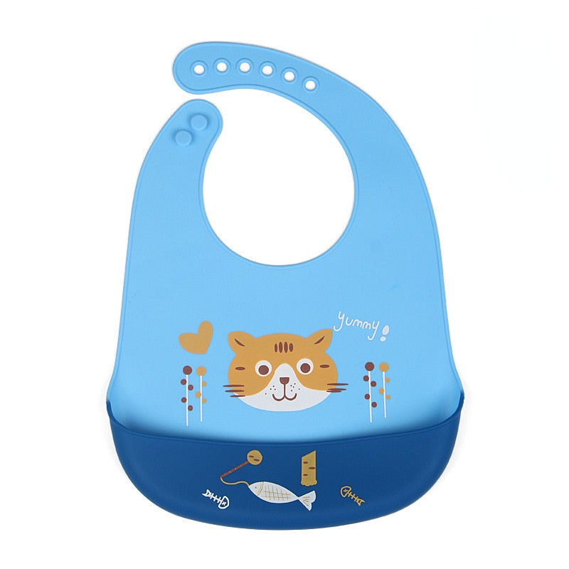 Babadores de silicone à prova d'água de para alimentar Bebês - Lavvig 