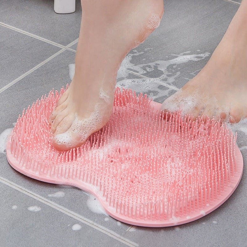 Massageador e esfregador de pés e costas de silicone antiderrapante - Lavvig 