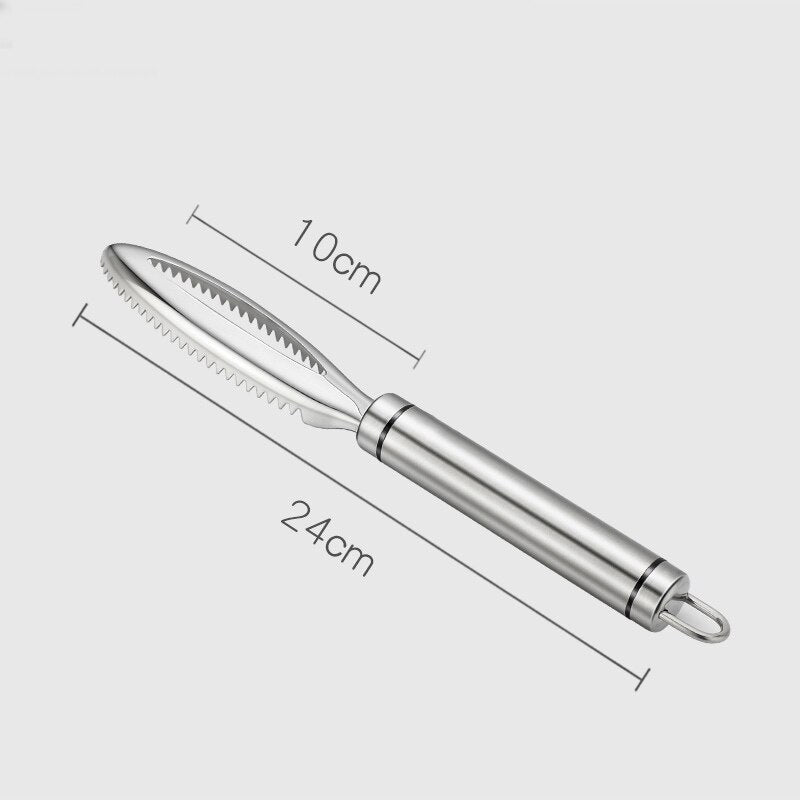 Raspador Prático de Aço Inoxidável de Escamas de Peixes - Lavvig 