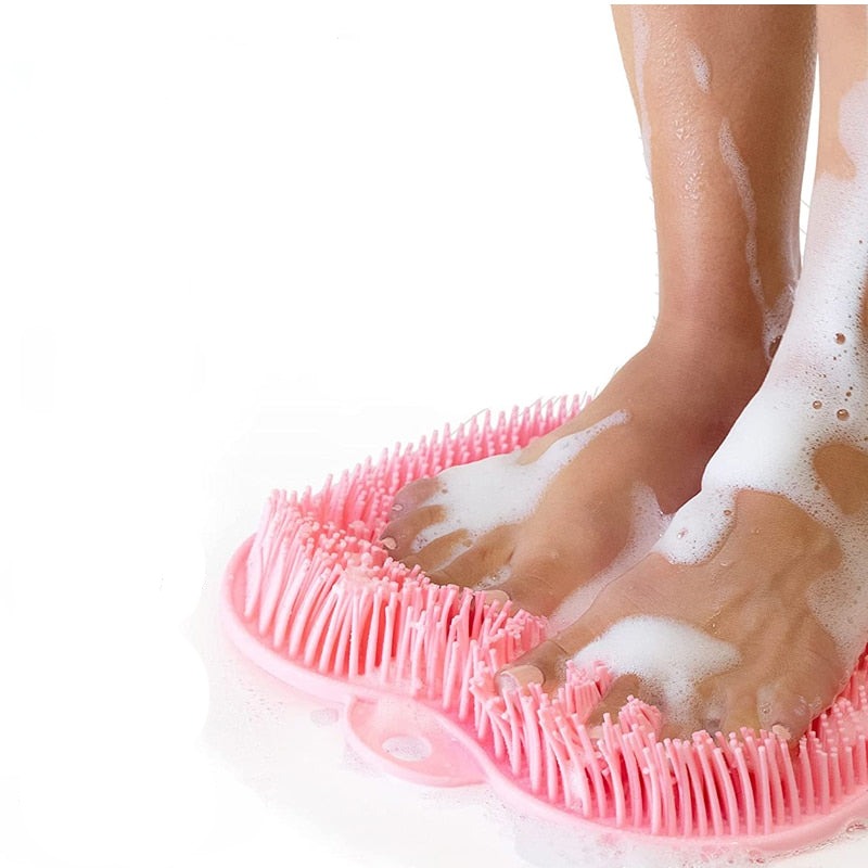 Massageador e esfregador de pés e costas de silicone antiderrapante - Lavvig 