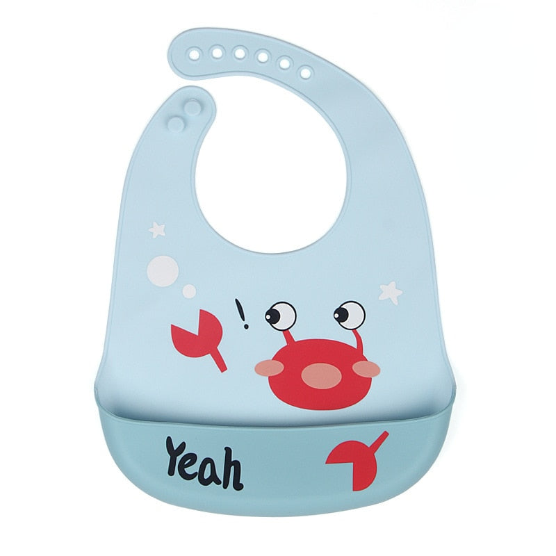 Babadores de silicone à prova d'água de para alimentar Bebês - Lavvig 