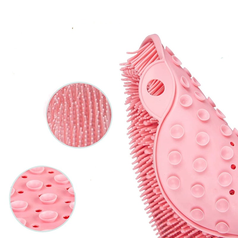 Massageador e esfregador de pés e costas de silicone antiderrapante - Lavvig 